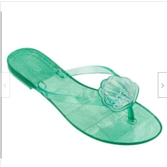 Melissa Green Shell Slippers - Picture 1 of 7